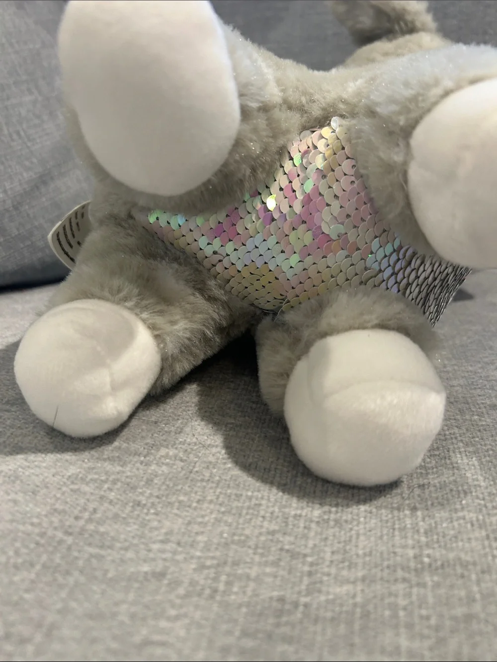 Plush Reindeer with flip sequins